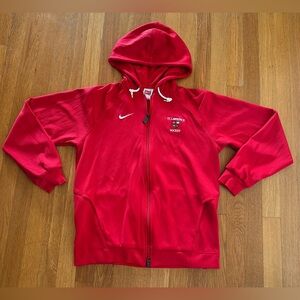 St. Lawrence Saints Hockey NCAA Zip-Up Nike Dri-Fit Red Medium